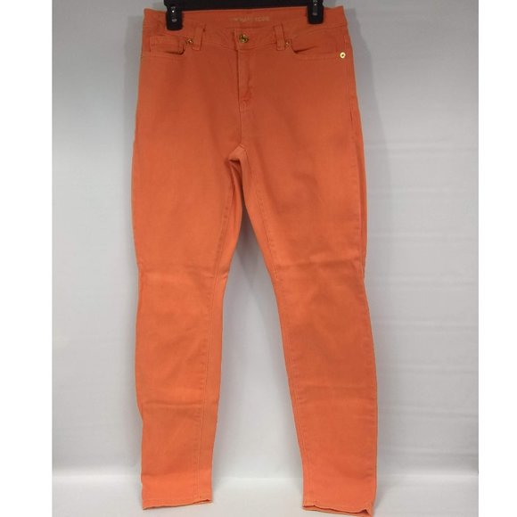 Michael Kors Denim - Michael Kors Izzy Skinny Mid Rise Jeans Marigold Size 4